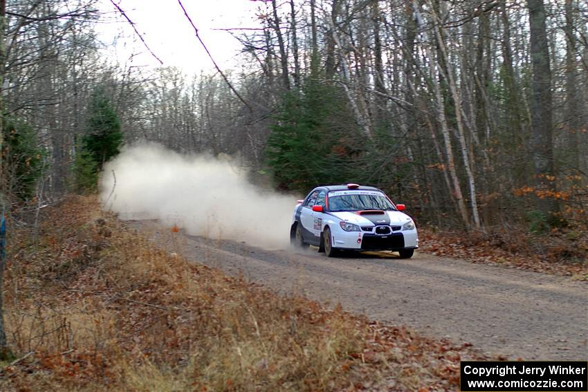 Jason Cook / Maggie Tu Subaru WRX on SS2.