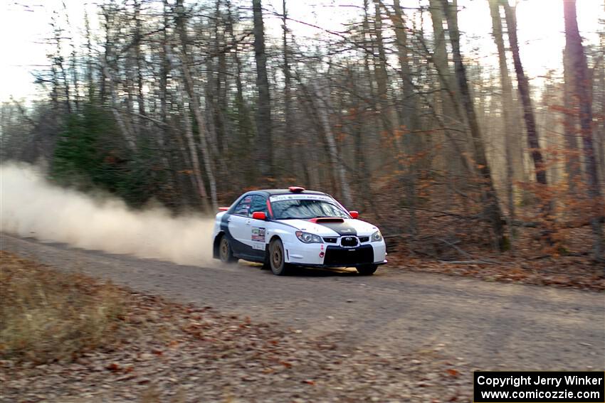 Jason Cook / Maggie Tu Subaru WRX on SS2.