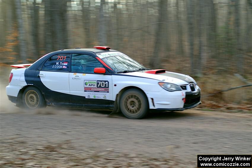 Jason Cook / Maggie Tu Subaru WRX on SS2.