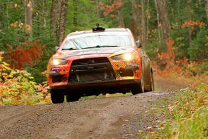 Sumit Panjabi / Michelle Rogers Mitsubishi Lancer Evo X on SS9, Al's Playground I.