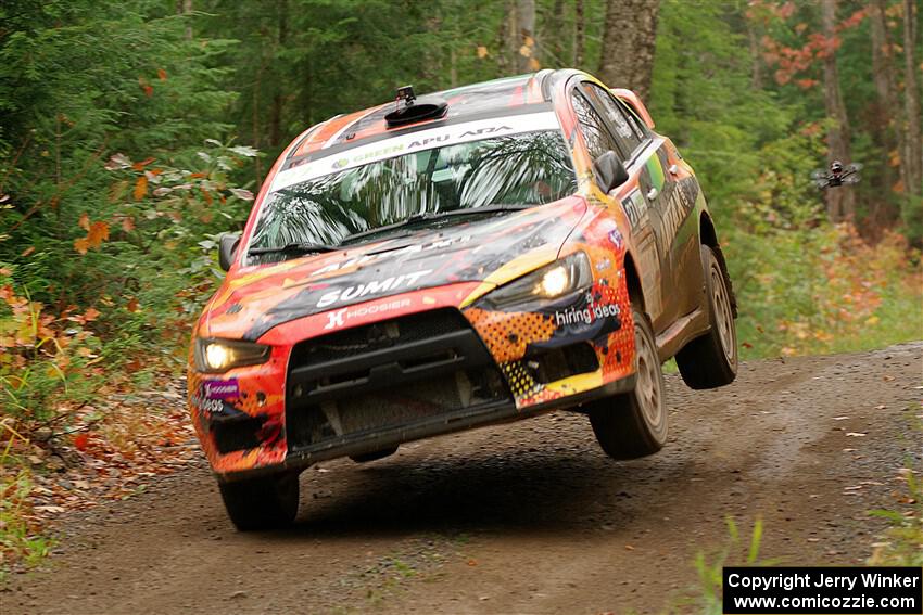 Sumit Panjabi / Michelle Rogers Mitsubishi Lancer Evo X on SS9, Al's Playground I.