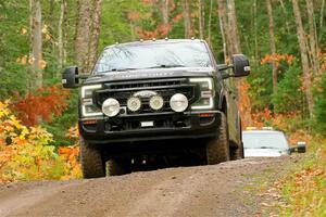 A Ford F-250 Super Duty pickup sweeps SS9, Al's Playground I.