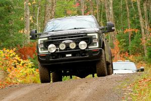 A Ford F-250 Super Duty pickup sweeps SS9, Al's Playground I.