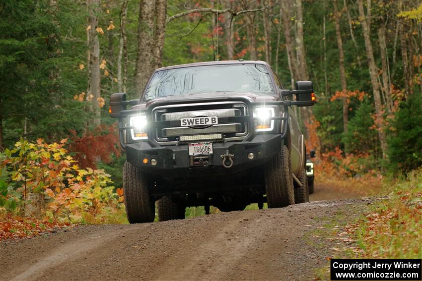 A Ford F-150 pickup sweeps SS9, Al's Playground I.