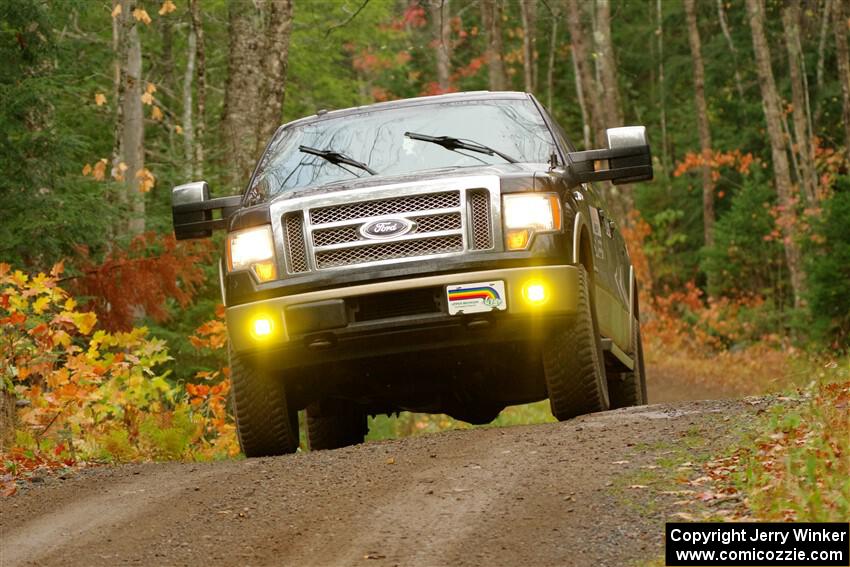 A Ford F-150 pickup sweeps SS9, Al's Playground I.