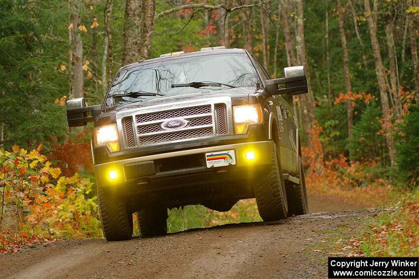 A Ford F-150 pickup sweeps SS9, Al's Playground I.