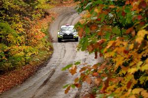 Patrick Gruszka / Florian Barral Hyundai i20 R5 on SS13, Trouble.