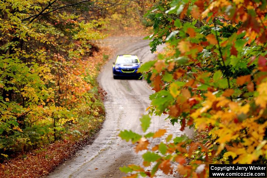 Brandon Semenuk / Keaton Williams Subaru WRX ARA24 on SS13, Trouble.