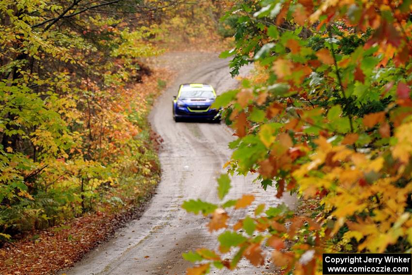 Brandon Semenuk / Keaton Williams Subaru WRX ARA24 on SS13, Trouble.