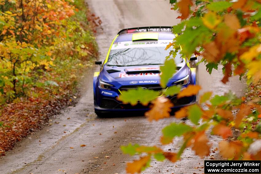 Brandon Semenuk / Keaton Williams Subaru WRX ARA24 on SS13, Trouble.