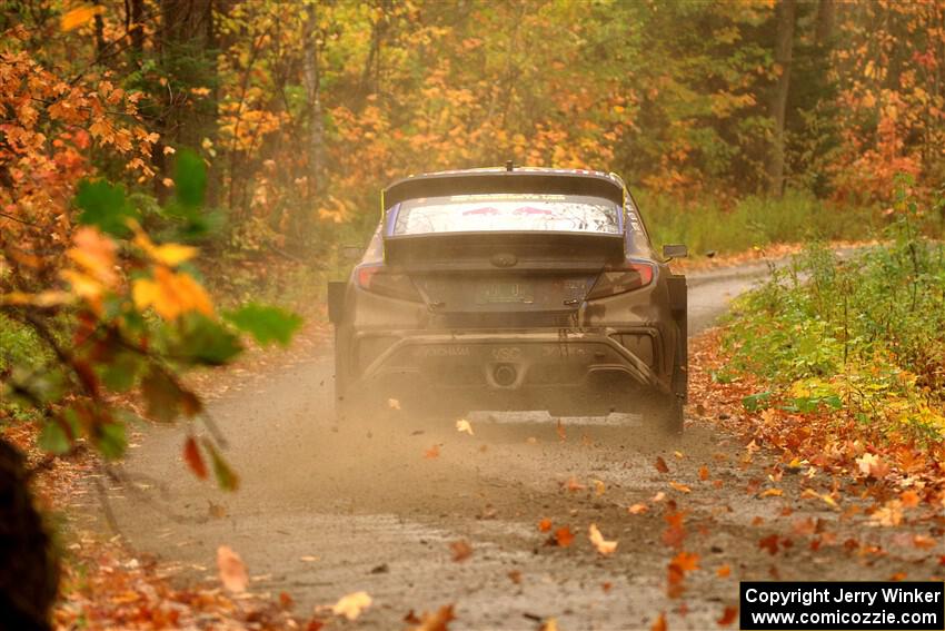 Brandon Semenuk / Keaton Williams Subaru WRX ARA24 on SS13, Trouble.