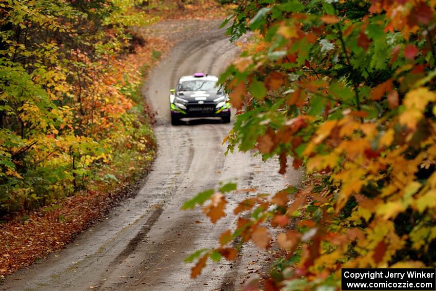 Patrick Gruszka / Florian Barral Hyundai i20 R5 on SS13, Trouble.