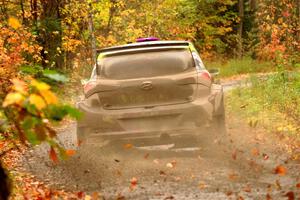 Patrick Gruszka / Florian Barral Hyundai i20 R5 on SS13, Trouble.