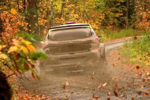 Patrick Gruszka / Florian Barral Hyundai i20 R5 on SS13, Trouble.