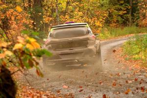 Patrick Gruszka / Florian Barral Hyundai i20 R5 on SS13, Trouble.