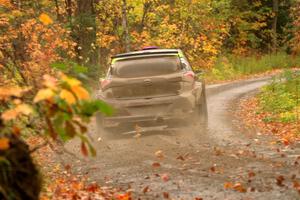 Patrick Gruszka / Florian Barral Hyundai i20 R5 on SS13, Trouble.