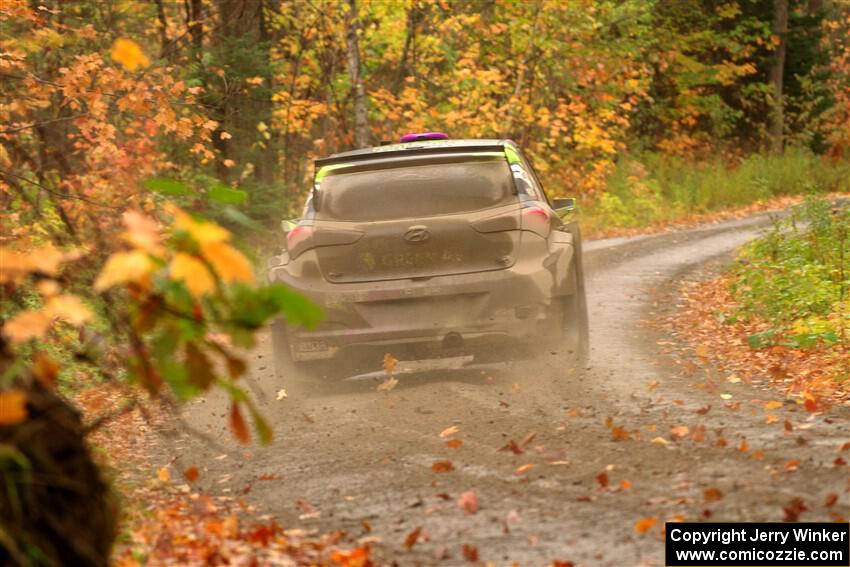 Patrick Gruszka / Florian Barral Hyundai i20 R5 on SS13, Trouble.