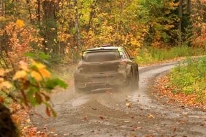 Patrick Gruszka / Florian Barral Hyundai i20 R5 on SS13, Trouble.