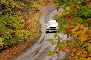 Javier Olivares / K.J. Miller Ford Fiesta Rally3 on SS13, Trouble.