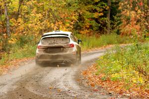 Javier Olivares / K.J. Miller Ford Fiesta Rally3 on SS13, Trouble.