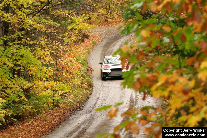 Matt Dickinson / Chris Kremer Subaru WRX STi on SS13, Trouble.