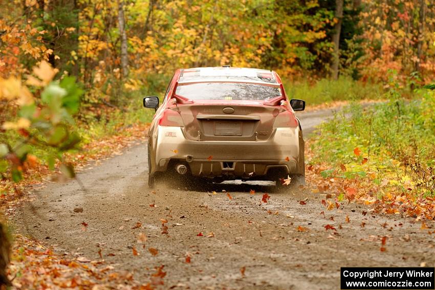 Matt Dickinson / Chris Kremer Subaru WRX STi on SS13, Trouble.