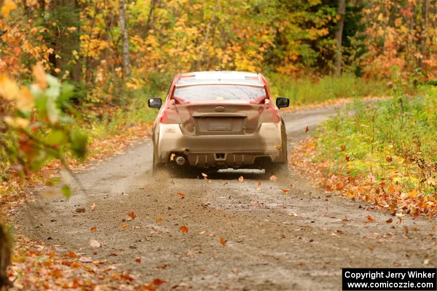 Matt Dickinson / Chris Kremer Subaru WRX STi on SS13, Trouble.