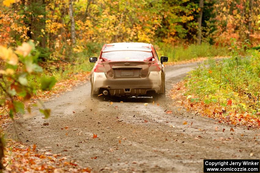 Matt Dickinson / Chris Kremer Subaru WRX STi on SS13, Trouble.