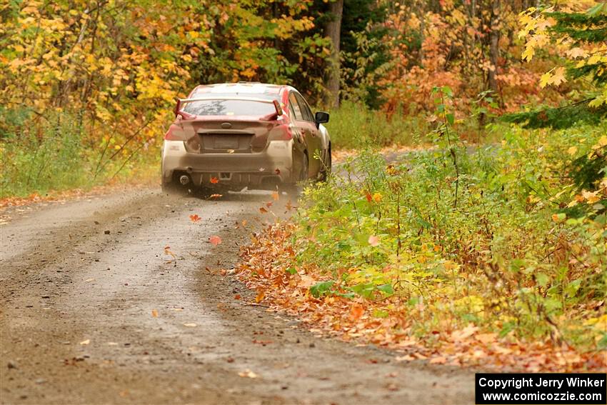 Matt Dickinson / Chris Kremer Subaru WRX STi on SS13, Trouble.