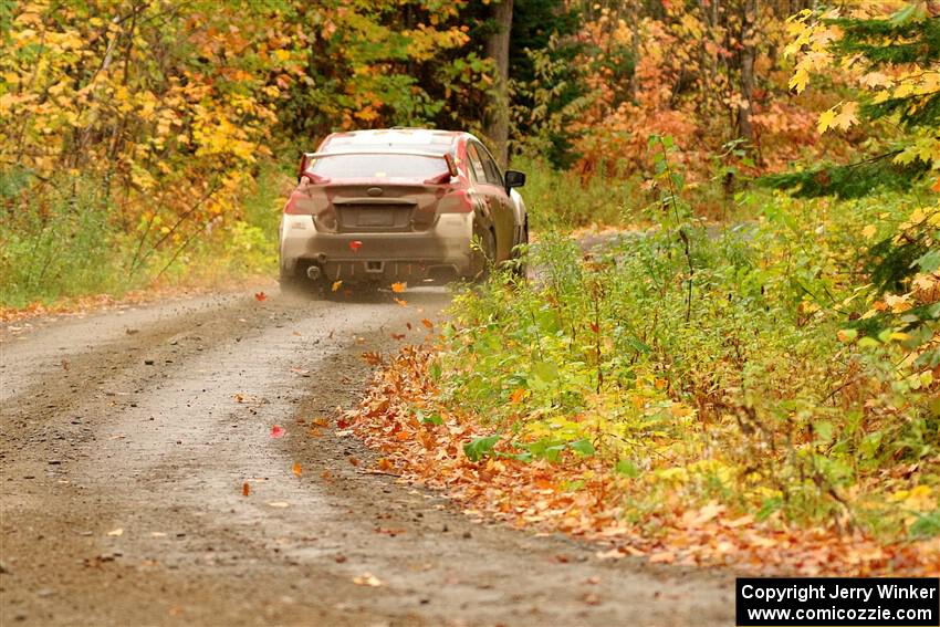 Matt Dickinson / Chris Kremer Subaru WRX STi on SS13, Trouble.