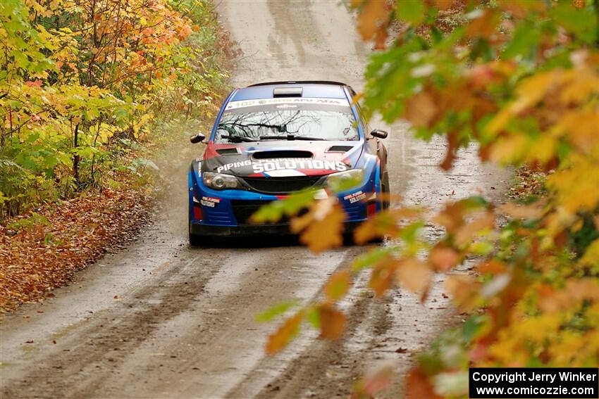 Arek Bialobrzeski / Aris Mantopoulos Subaru WRX STi on SS13, Trouble.