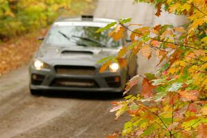 Zach Jacques / Ron Jacques Subaru WRX STi on SS13, Trouble.