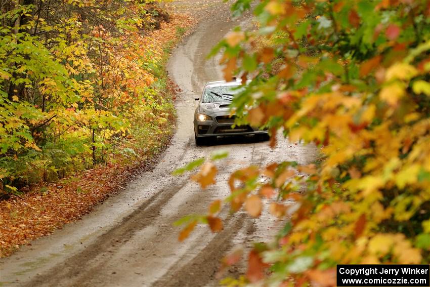 Zach Jacques / Ron Jacques Subaru WRX STi on SS13, Trouble.