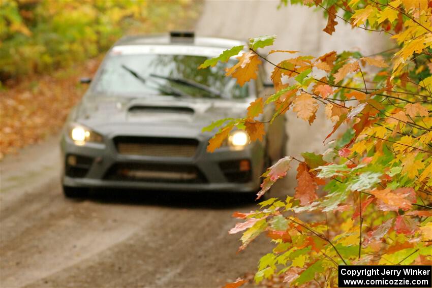 Zach Jacques / Ron Jacques Subaru WRX STi on SS13, Trouble.