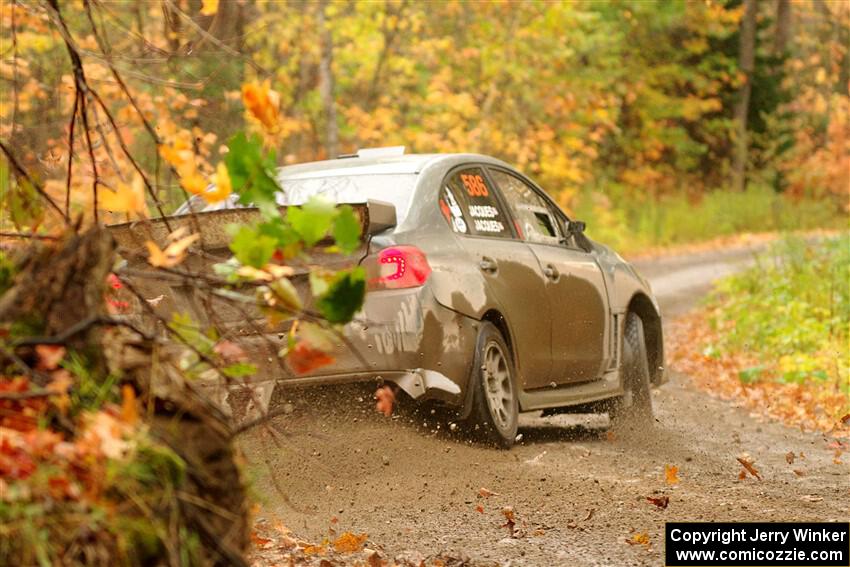 Zach Jacques / Ron Jacques Subaru WRX STi on SS13, Trouble.