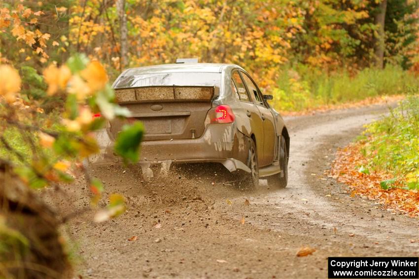 Zach Jacques / Ron Jacques Subaru WRX STi on SS13, Trouble.