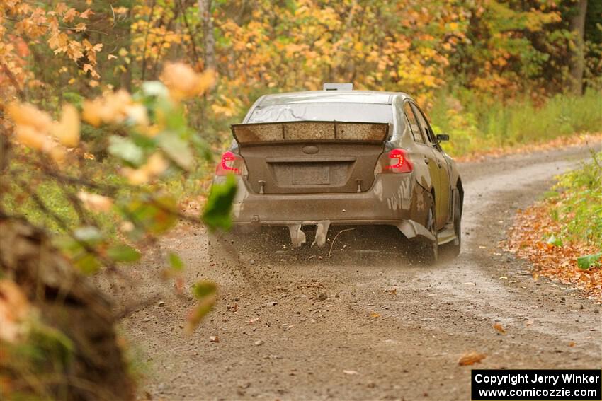 Zach Jacques / Ron Jacques Subaru WRX STi on SS13, Trouble.