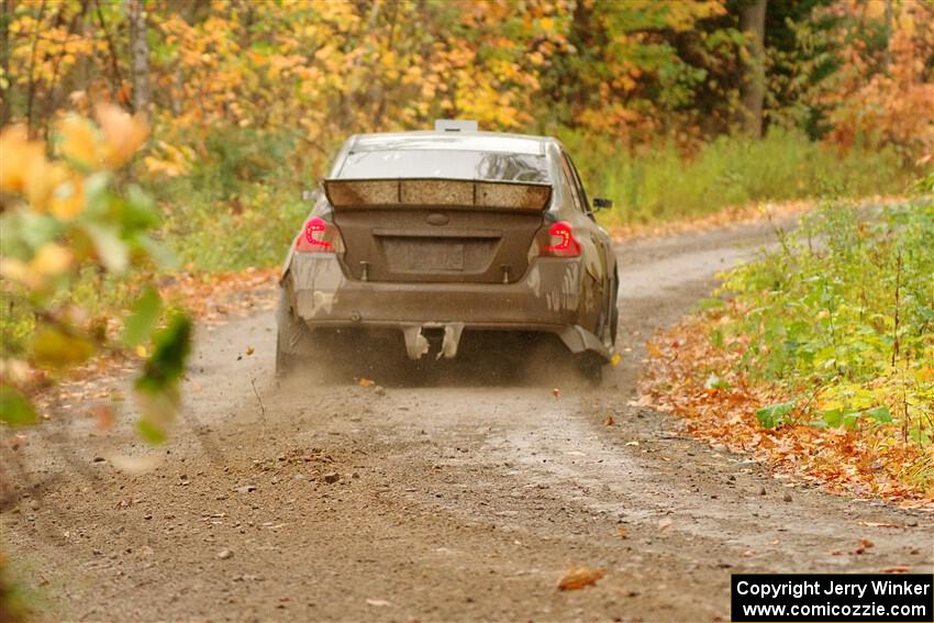 Zach Jacques / Ron Jacques Subaru WRX STi on SS13, Trouble.