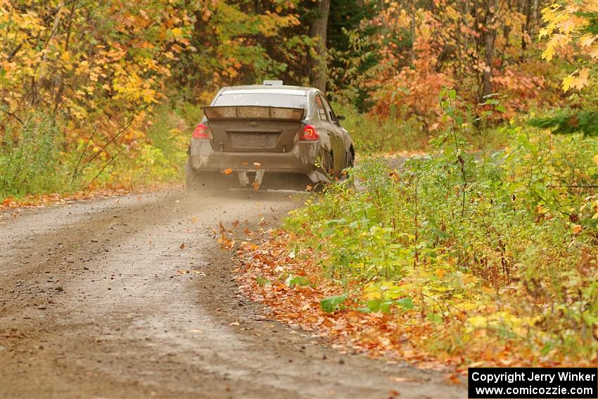 Zach Jacques / Ron Jacques Subaru WRX STi on SS13, Trouble.