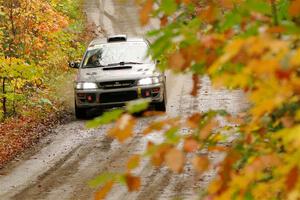 Dylan Gondyke / Ben Chuong Subaru Impreza on SS13, Trouble.