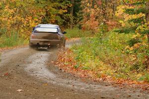 Jimmy Pelizzari / Kate Stevens Subaru WRX on SS13, Trouble.