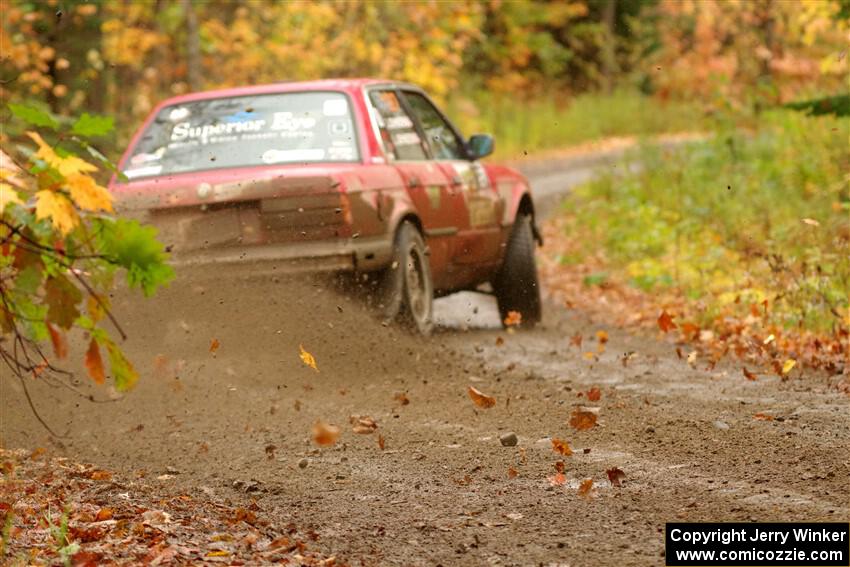 Levi Johnson / Griffin Johnson BMW 325e on SS13, Trouble.