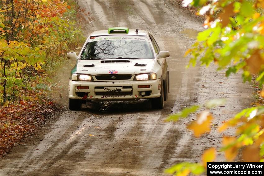 Jordon Haberer / Drew Staples Subaru Impreza on SS13, Trouble.