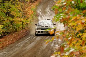 Aidan Hicks / John Hicks Subaru Impreza Wagon on SS13, Trouble.