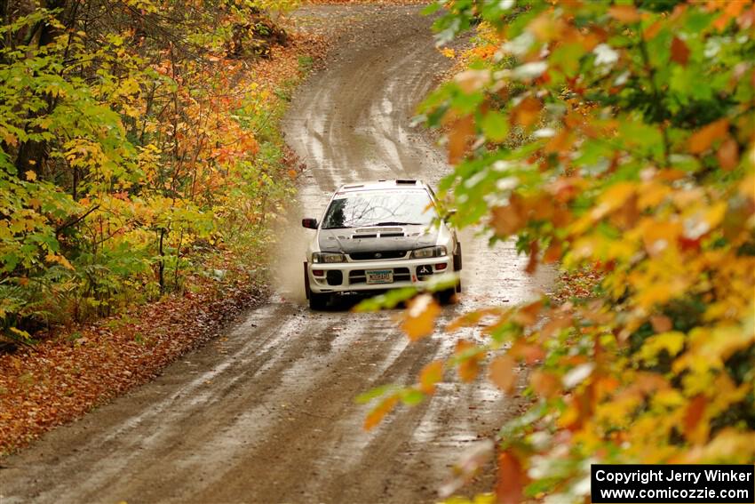 Aidan Hicks / John Hicks Subaru Impreza Wagon on SS13, Trouble.