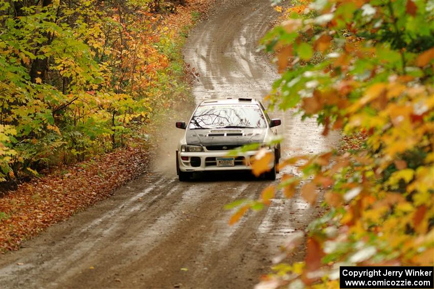 Aidan Hicks / John Hicks Subaru Impreza Wagon on SS13, Trouble.