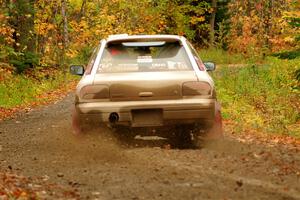 Aidan Hicks / John Hicks Subaru Impreza Wagon on SS13, Trouble.