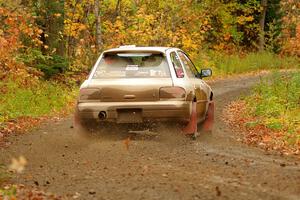 Aidan Hicks / John Hicks Subaru Impreza Wagon on SS13, Trouble.