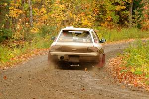 Aidan Hicks / John Hicks Subaru Impreza Wagon on SS13, Trouble.