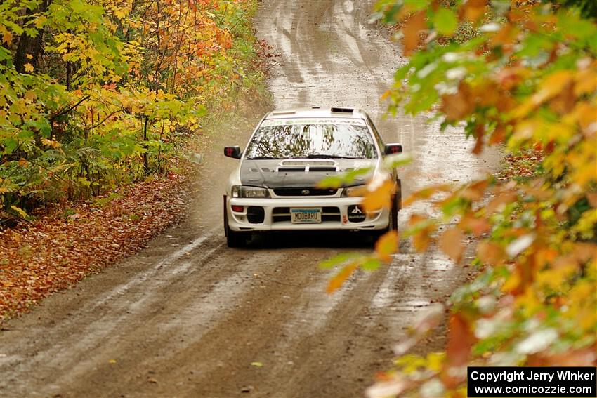 Aidan Hicks / John Hicks Subaru Impreza Wagon on SS13, Trouble.